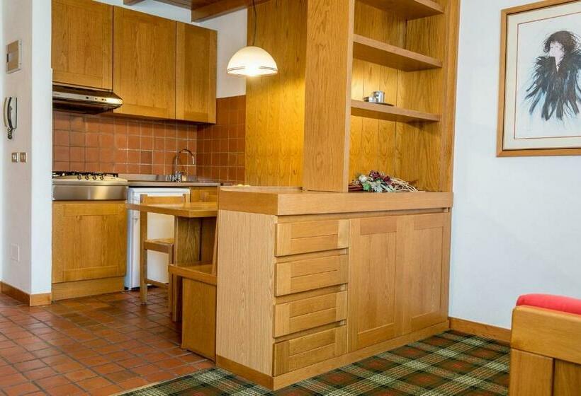 آپارتمان 1 خوابه با چشم‌انداز, Residence Des Alpes