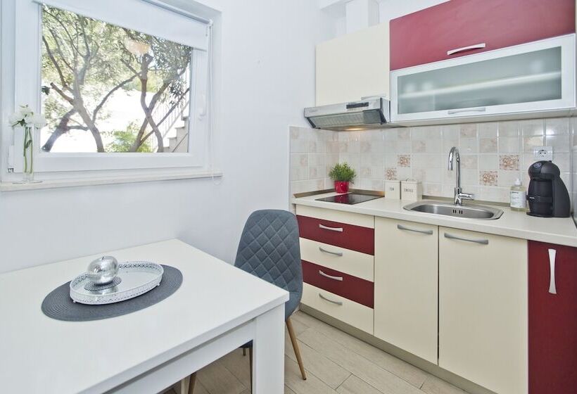스탠다드 스튜디오 측면 바다 전망, Villa Milton Hvar