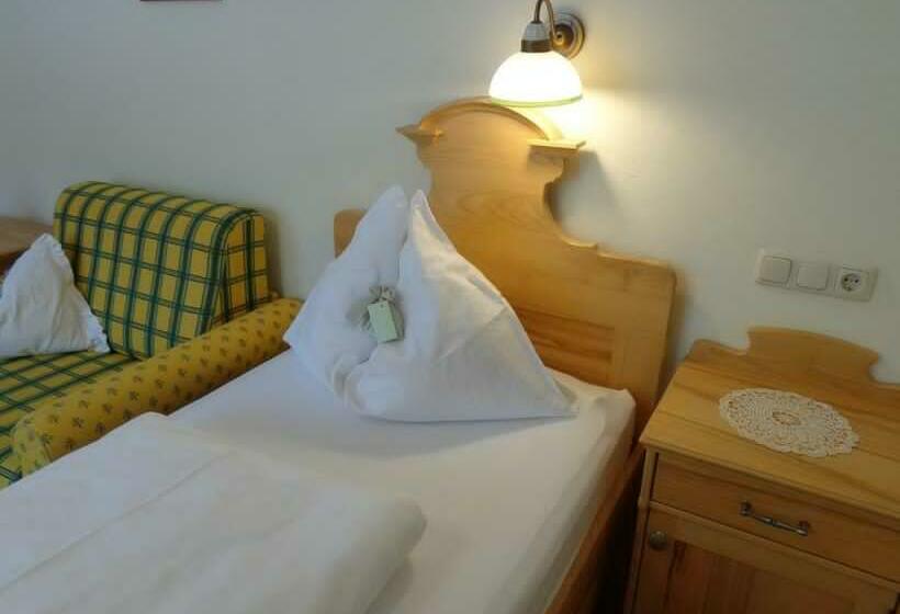 带阳台的标准单人间, Gasthof Unterberger