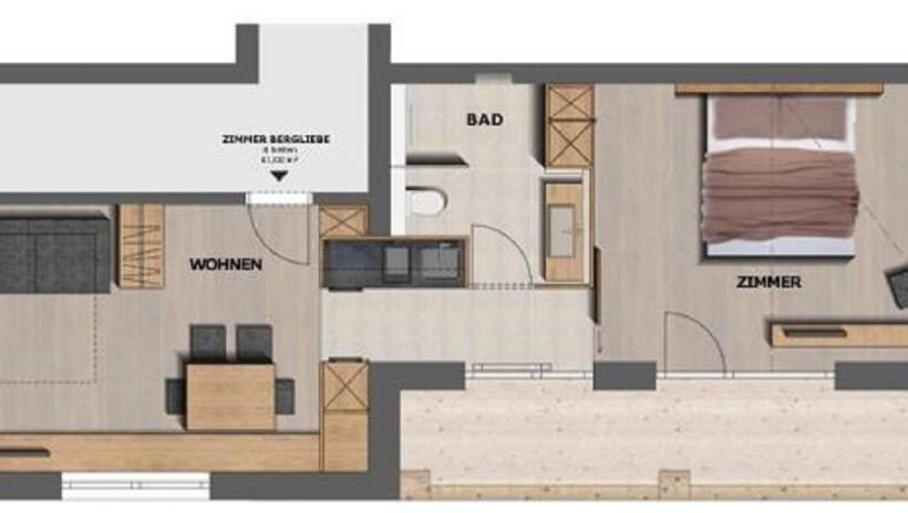 １ベッドルームアパートメント, & Appartements Alpenresidenz Viktoria