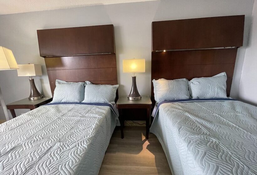 اتاق استاندارد با 2 تخت دوبل, Lamplighter Inn By Oyo Charlotte Airport Area