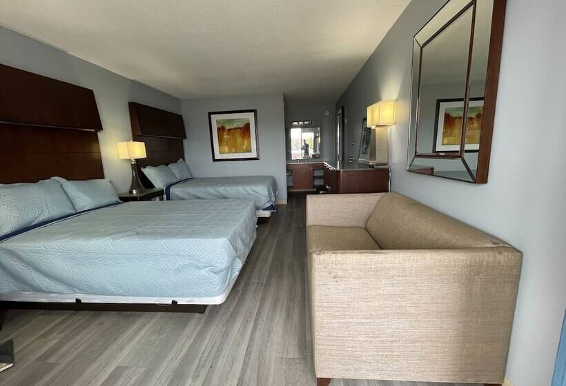 اتاق استاندارد با 2 تخت دوبل, Lamplighter Inn By Oyo Charlotte Airport Area