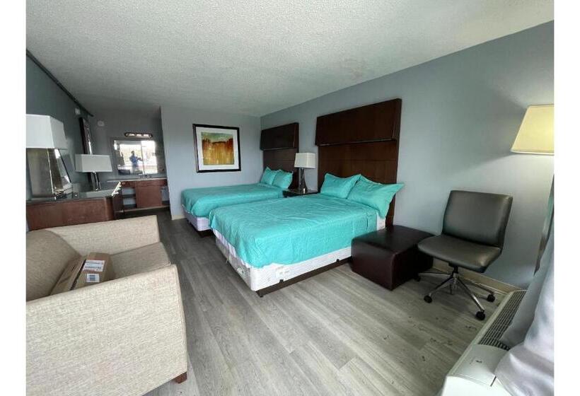 اتاق استاندارد با 2 تخت دوبل, Lamplighter Inn By Oyo Charlotte Airport Area