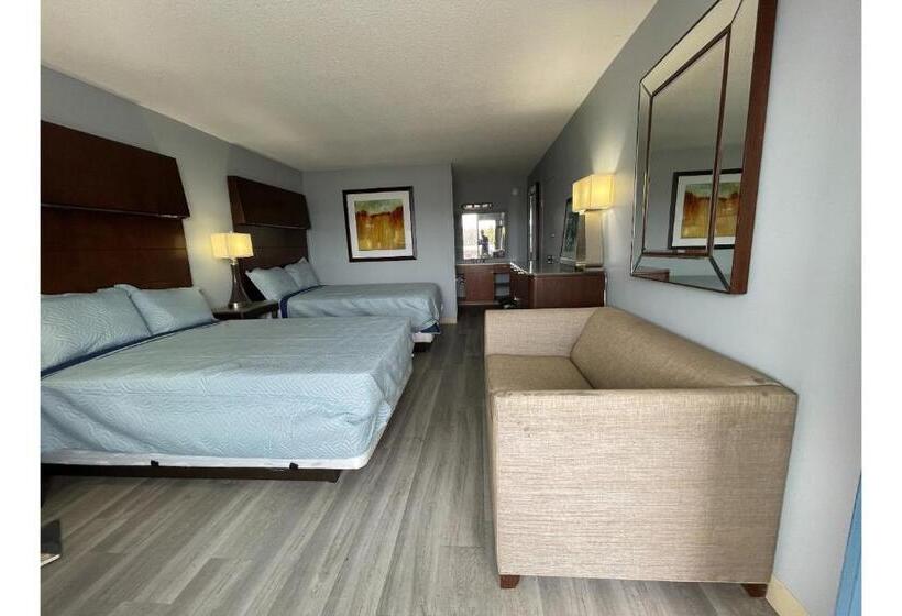 اتاق استاندارد با 2 تخت دوبل, Lamplighter Inn By Oyo Charlotte Airport Area