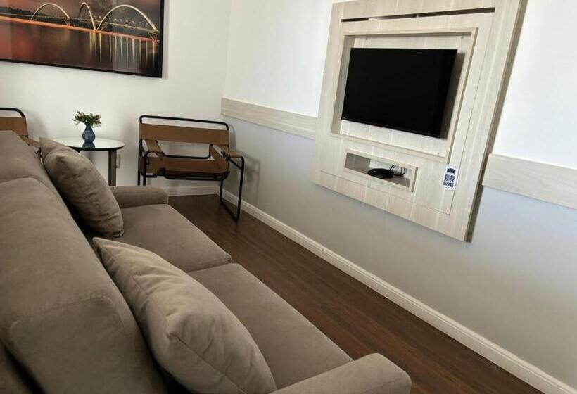 Апартаменты 1 Спальня с Балконом, Lindo Flat Mercure Com Vg Garagem. Vista Panorâmica
