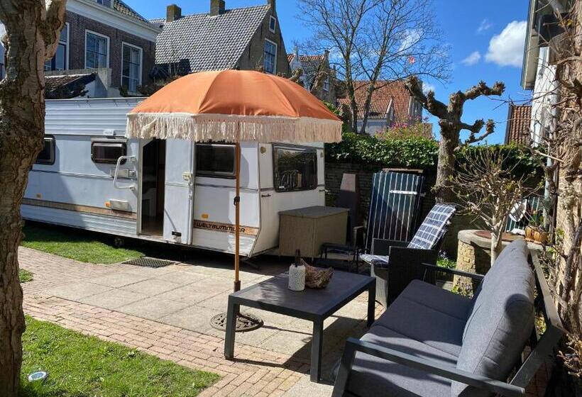 Стандартный Номер Кровать Кинг, Vintage Glamping Caravan Stadstuin Goedereede