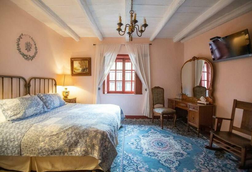 キングサイズベッドのデラックスルーム, La Casa Azul Huasca & Restaurante La Terraza