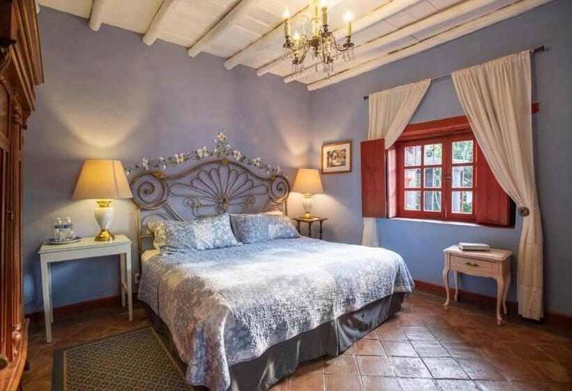 キングサイズベッドのスタンダードルーム, La Casa Azul Huasca & Restaurante La Terraza