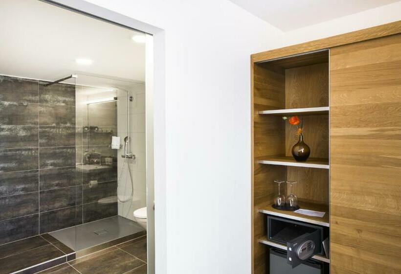 חדר סטנדרט נוף לאגם, Romantik Hotel Le Vignier