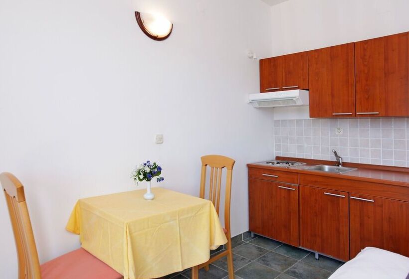 استودیو استاندارد با چشم‌انداز دریا و بالکن, Apartments Vala