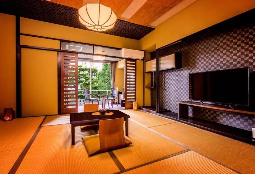 Трехместный Номер Стандарт с Видом, Ooedo Onsen Monogatari Premium Shirahama Saichoraku