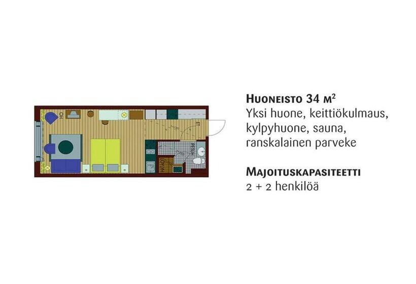 Апартаменты Basic 1 Спальня, Kuortaneen Urheiluopisto