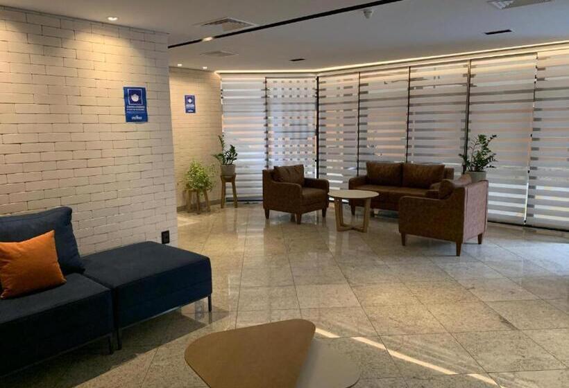 침실 1개 프리미엄 아파트, Flat Cosmopolitan Praia Com Estacionamento Grátis   Gonzaga   Andar Alto