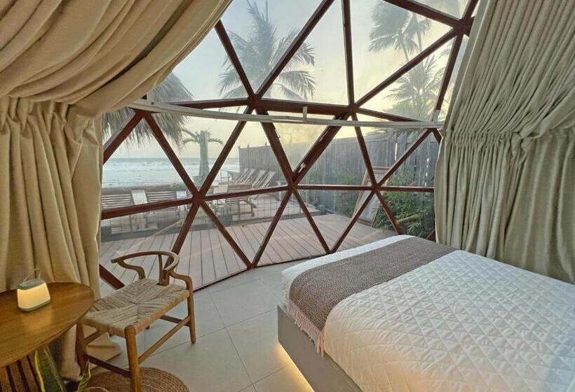 اتاق خانوادگی با چشم‌انداز دریا, Almare Zonte   Beachfront Glamping