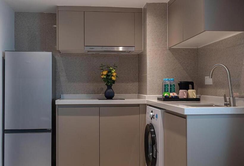 Suite met 2 Slaapkamers, 金舍名都国际公寓广州天河金融城三溪地铁站店