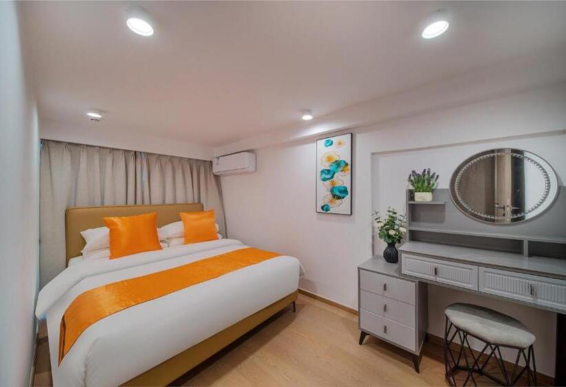 Suite met 2 Slaapkamers, 金舍名都国际公寓广州天河金融城三溪地铁站店