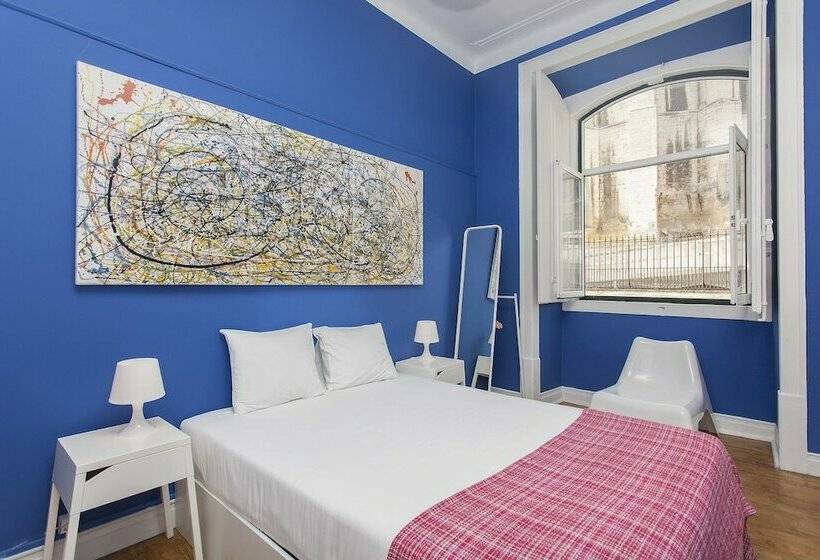 غرفة قياسية حمام مشترك, 5 Sins Chiado Hostel
