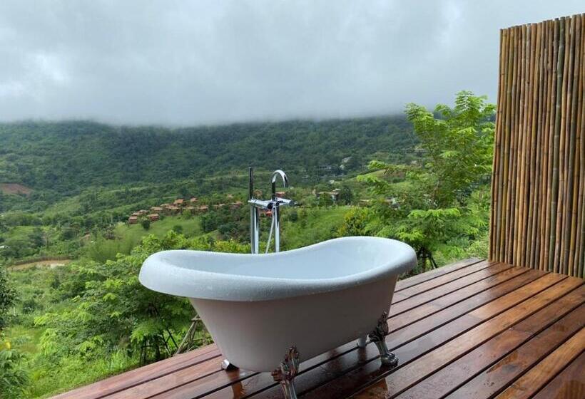 带花园景观和一个卧室的别墅, Grand Kokkod Khao Kho Resort