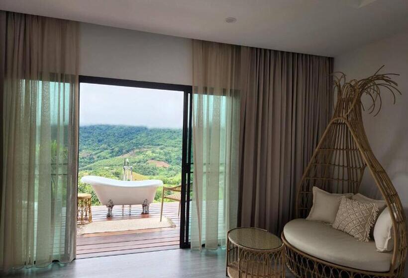 带花园景观和一个卧室的别墅, Grand Kokkod Khao Kho Resort
