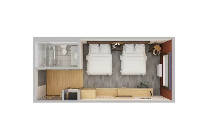 Номер Стандарт 2 Двуспальные Кровати, Holiday Inn Express & Suites S Lake Buena Vista, An Ihg