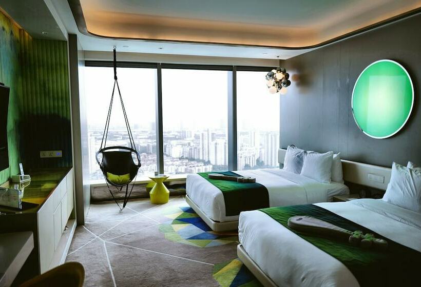 اتاق استاندارد با 2 تخت دوبل, W Suzhou   Jinji Lake