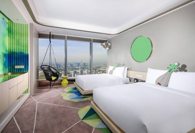 اتاق استاندارد با 2 تخت دوبل, W Suzhou   Jinji Lake