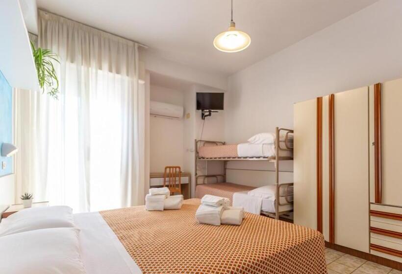 Quarto Quadruple Standart com Varanda, City
