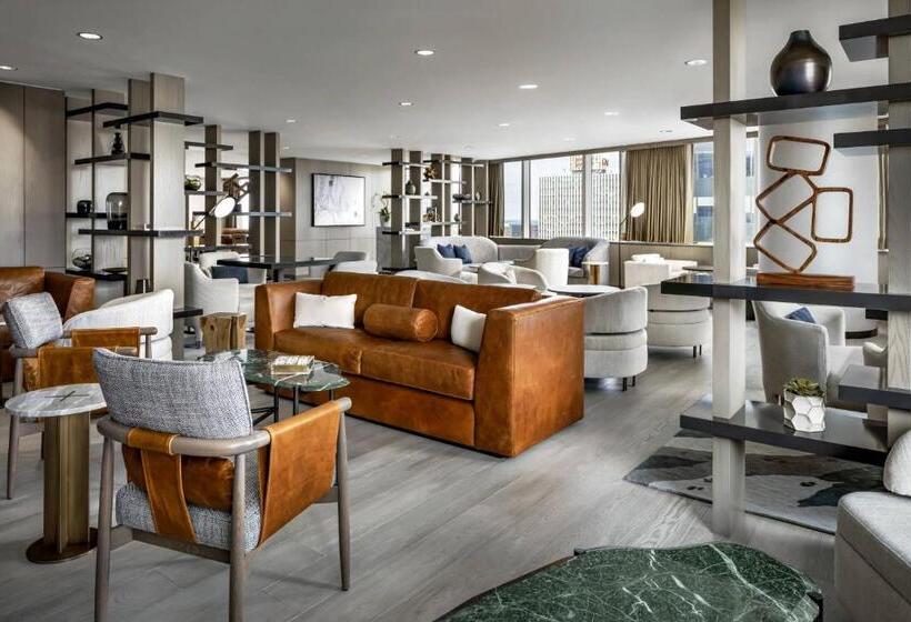 クイーンサイズベッドのエクゼクティブルーム, Jw Marriott Edmonton Ice District