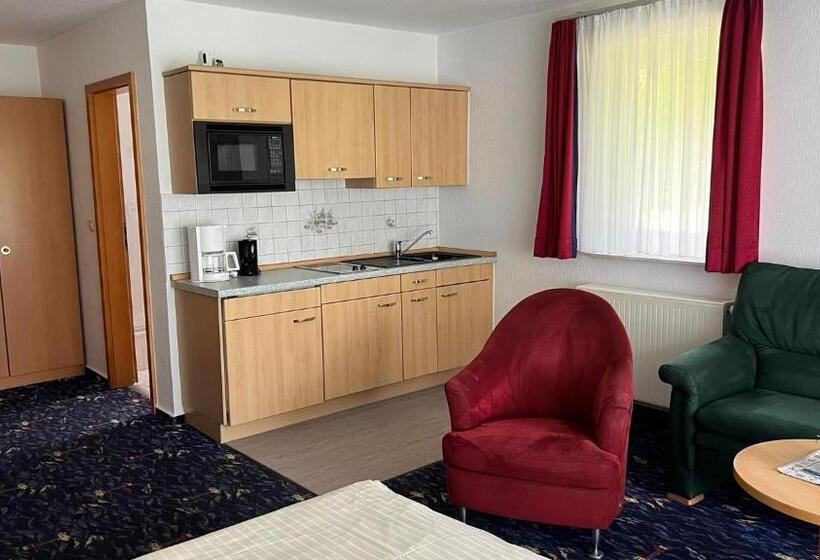 Апартаменты 1 Спальня с Террасой, Aparthotel Leuchtfeuer Rügen