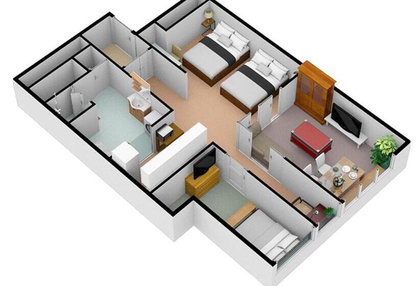 침실 2개 아파트, R&run Kyoto Serviced Apartment & Suites