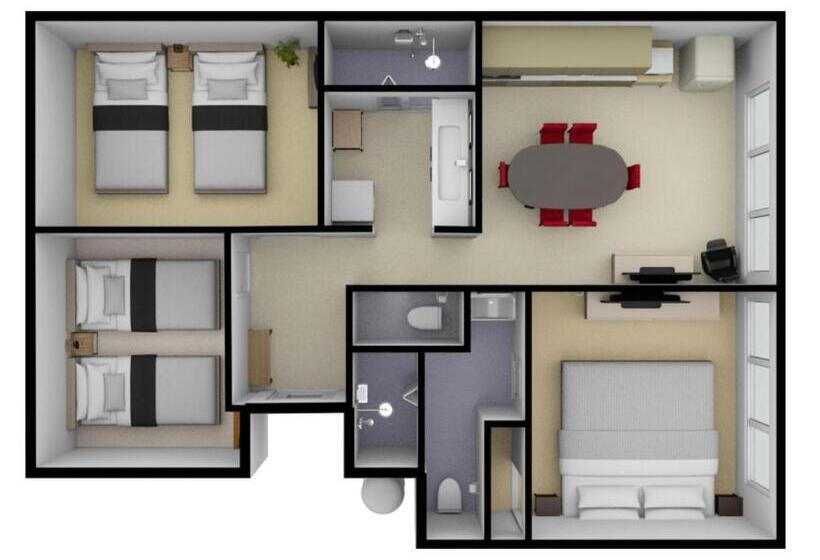 带1个卧室的高级公寓, R&run Kyoto Serviced Apartment & Suites