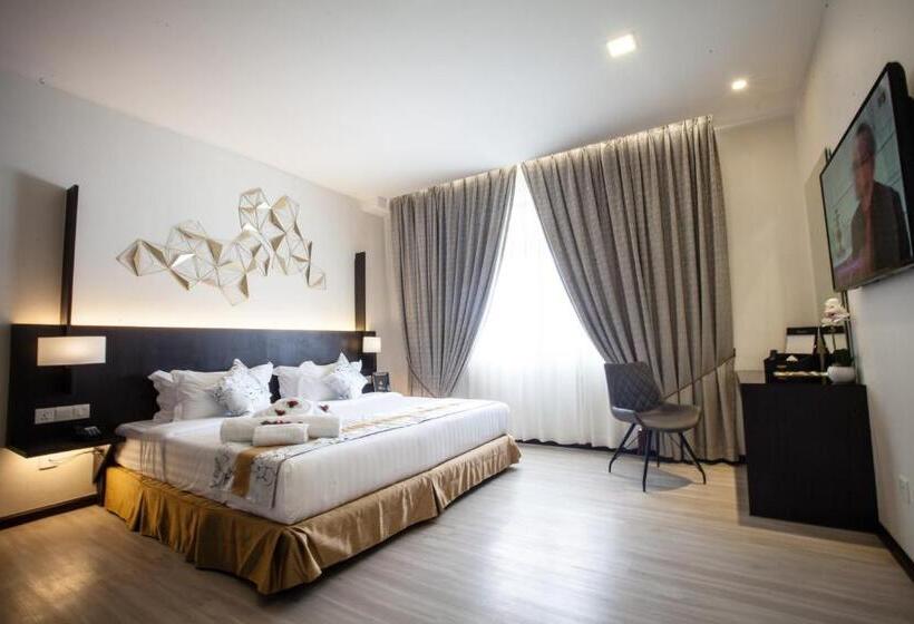 キングサイズベッドのスーペリアルーム, Amamas Boutique Hotel Kuching