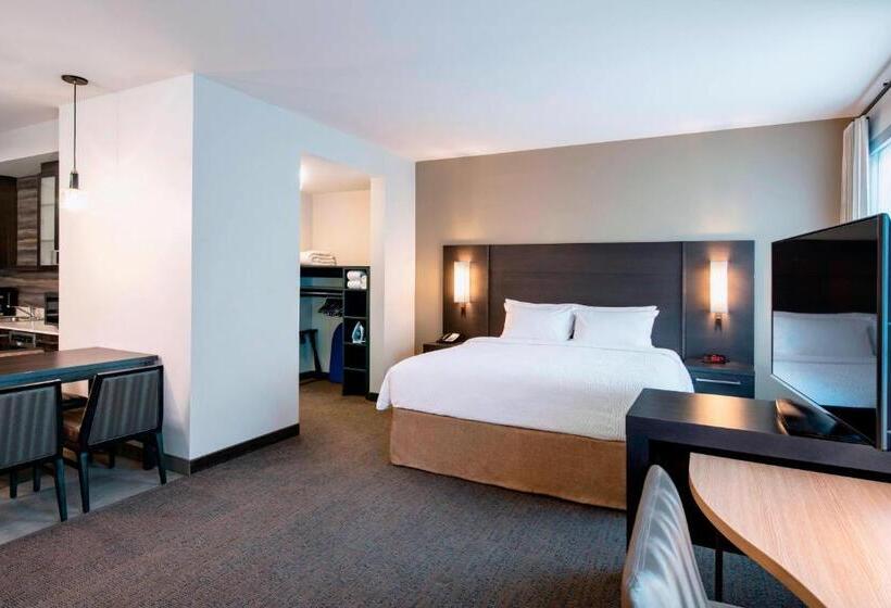 带大床的标准工作室, Residence Inn By Marriott Winnipeg