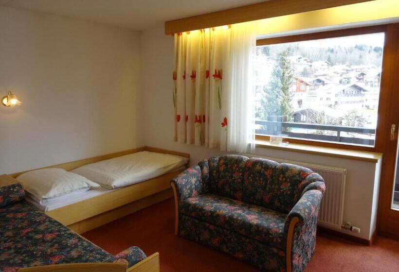 اتاق استاندارد یک تخته با بالکن, Landhotel Eva