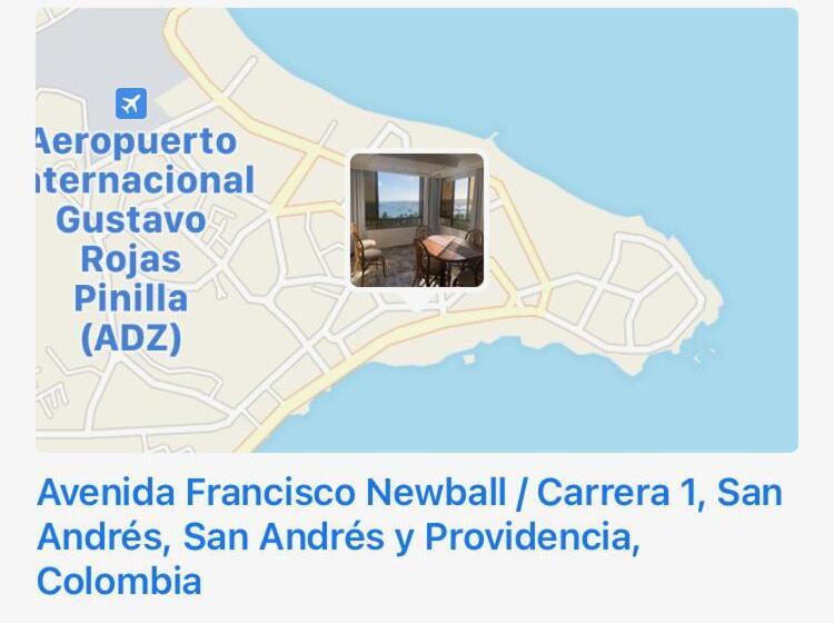 آپارتمان 1 خوابه با چشم‌انداز دریا, Hostal Casaluna San Andres